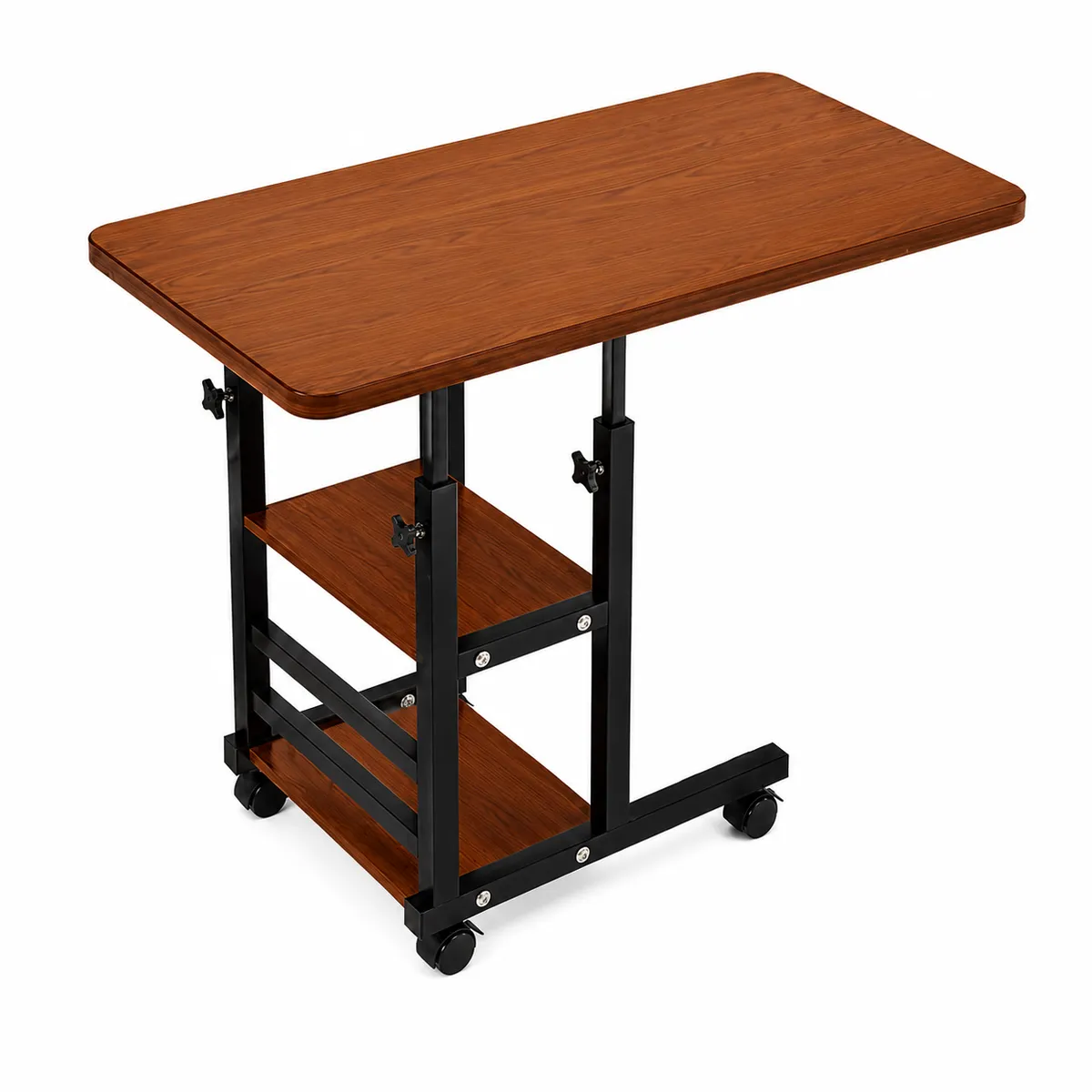 Multifunctional Adjustable Lift Side Table Movable with Wheels Living Room