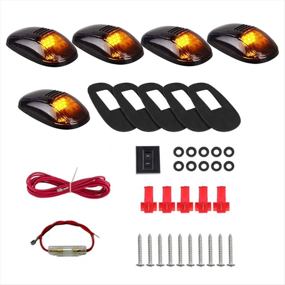 9 Led Car Cab Roof Marker Lights for Truck Suv Compatible with Universal
