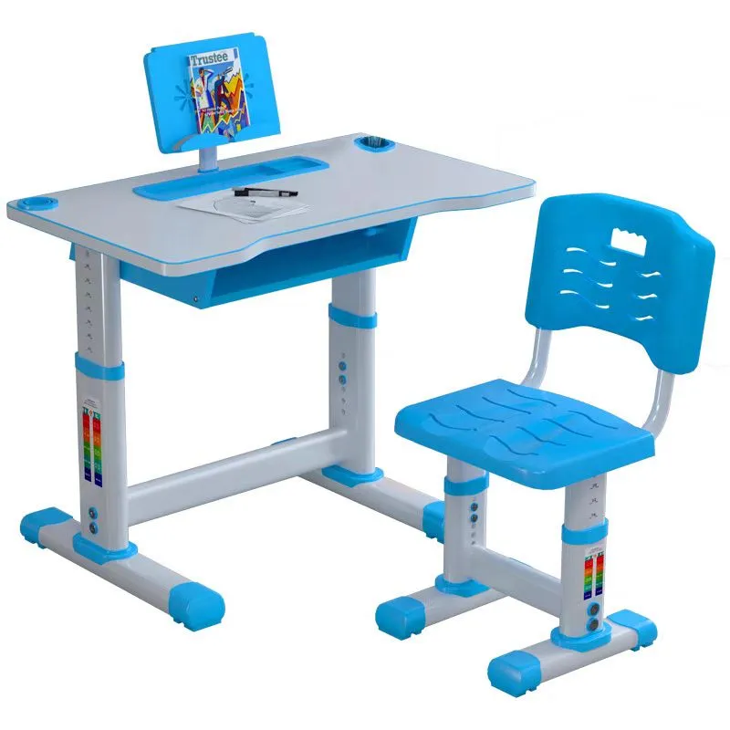 Belecoo Kids Adjustable Study Desk With LED Light & Chair - Blue