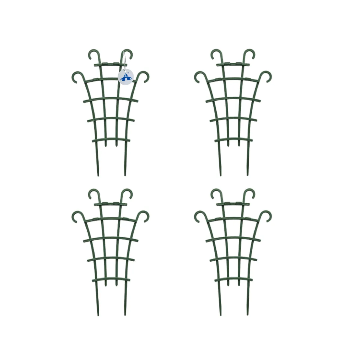 Alanes 4Pack Stackable Plant Trellises for Climbing Plants-Green
