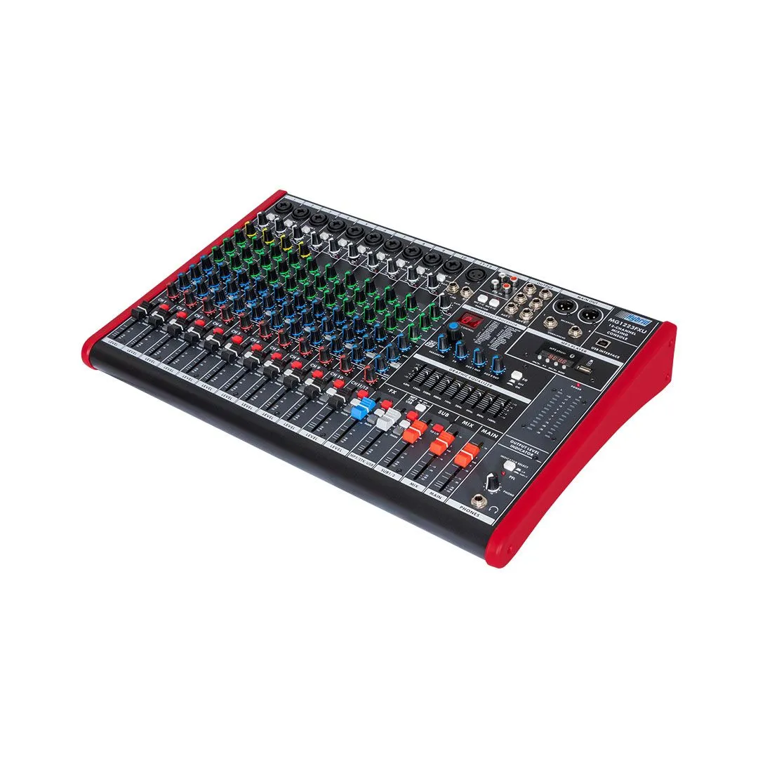 Hybrid MG1223FXU - 12-Channel Professional Band Mixer with USB & Bluetooth
