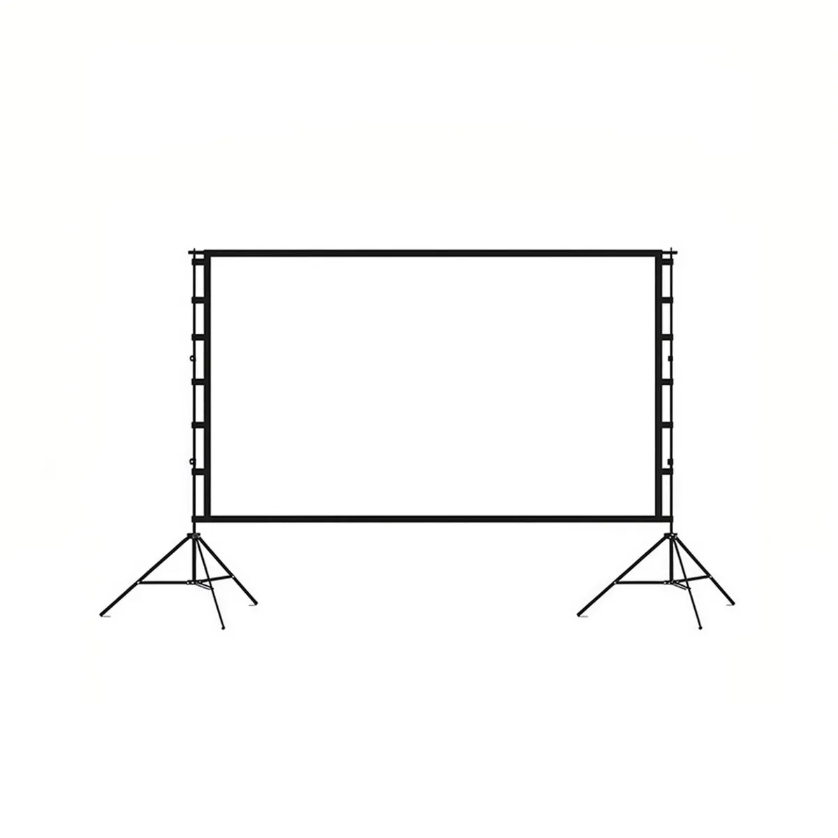 100 Inch Portable Foldable Dual-Stand Anti-Glare Projector Screen