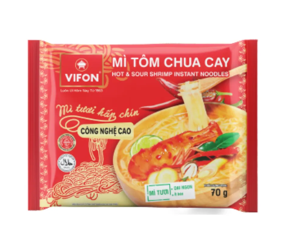 Hot & Sour Shrimp Instant Noodles 70g x 6