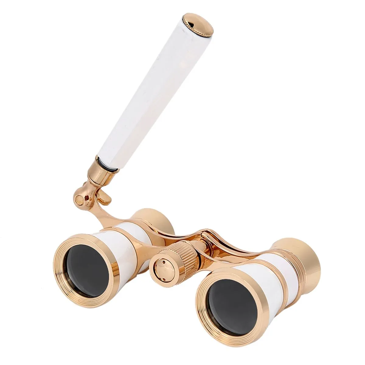 3X25 Opera Binocular Theater Portable compatible Women Girls Children White
