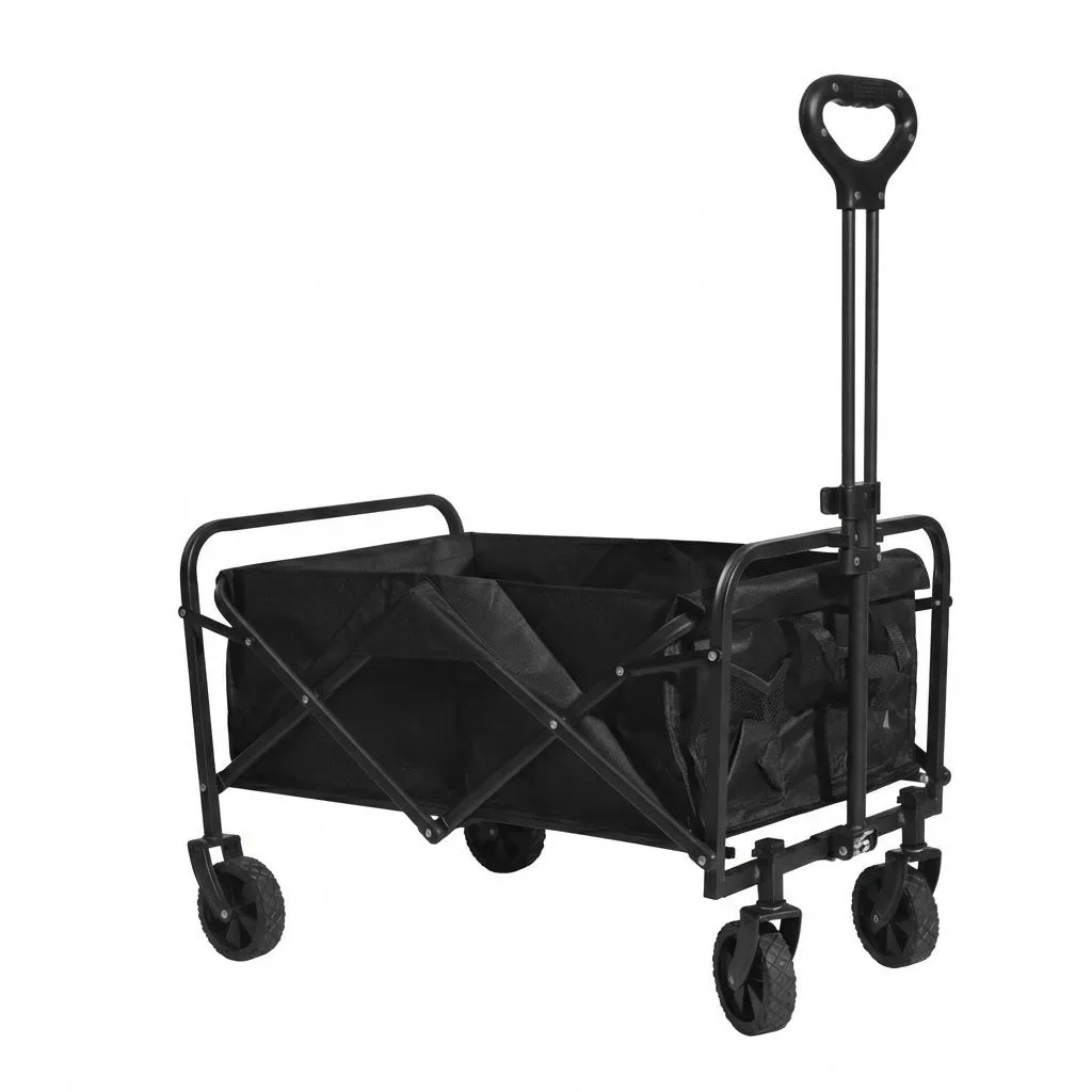 Heavy Duty Folding Camping Wagon & Beach Utility Trolley Cart