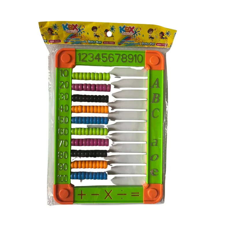 Kids Abacus Counting Frame - Colourful Early Learning Maths Toy - Green