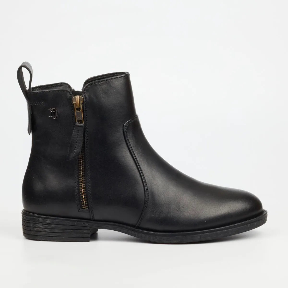 Nicci Tyler Cecilia 1 Black Women Genuine Smooth Leather Ankle Boots