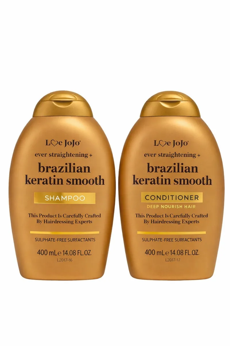 Love Jojo Shampoo and Conditioner (Brazillian Keratin Smooth) 400ml