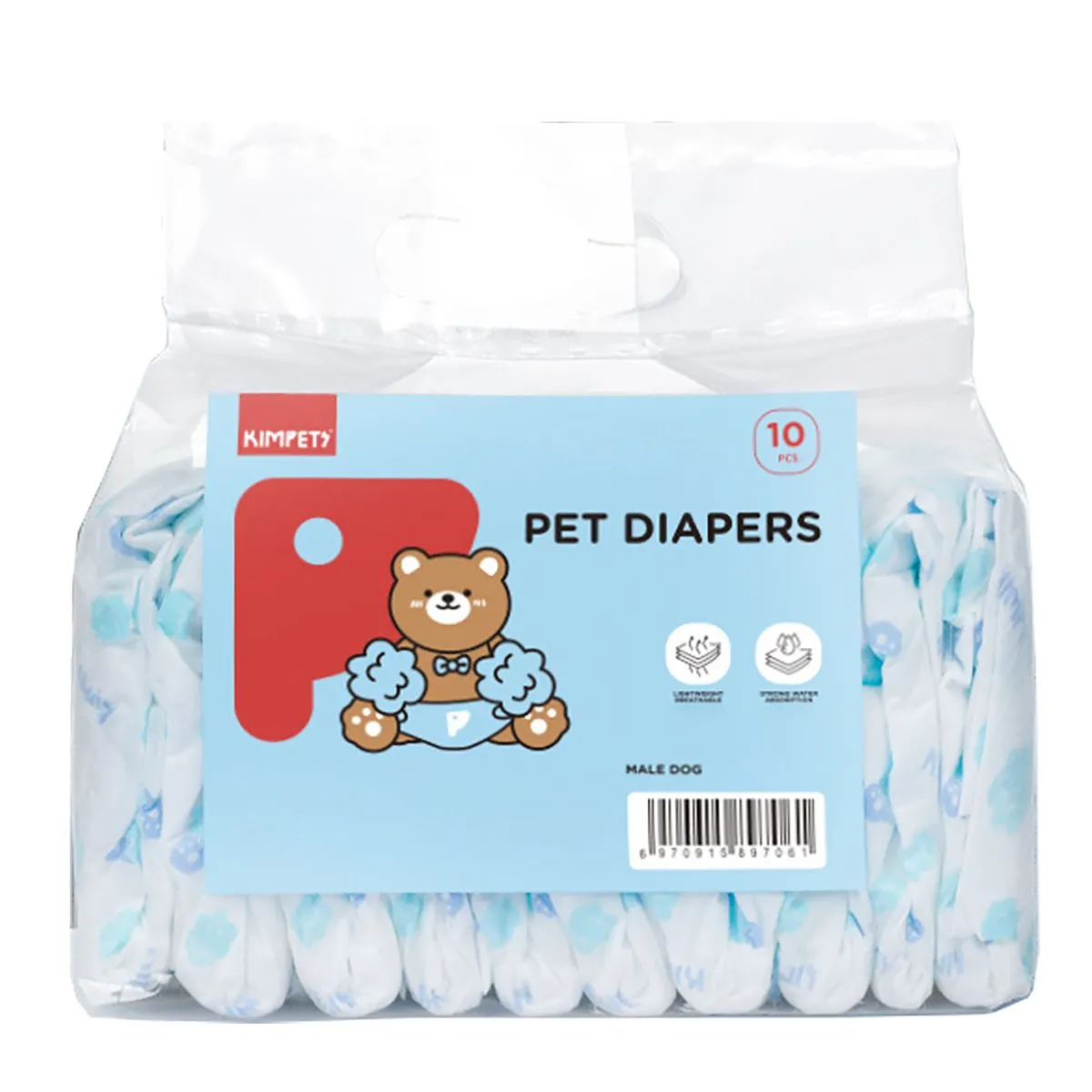 Pet Disposable Diapers - Male Pets S Size 10 Pcs