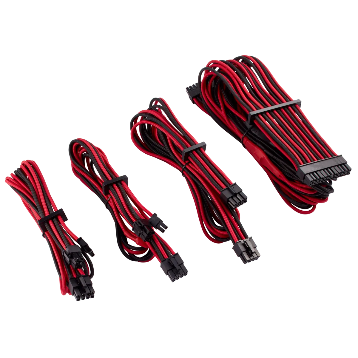Corsair Premium Individually Sleeved PSU Cables  Kit  Gen 4 – Red/Black