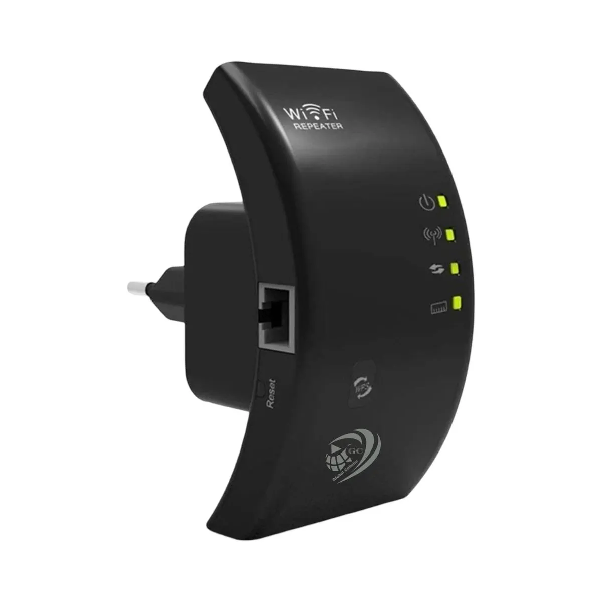 300Mbps WiFi Repeater & Signal Range Extender with AP Mode and WPS Setup-GC - Black
