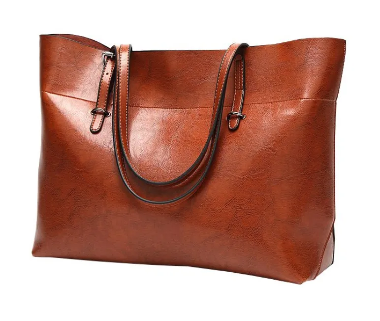 Ladies Pu Handbags, Shoulder Bags, Large-Capacity Office Bags