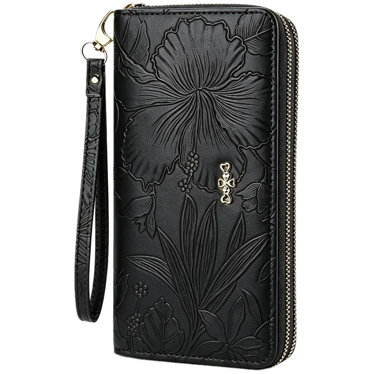 Women Wallets, Large Capacity Double Zip Long Purses for Women