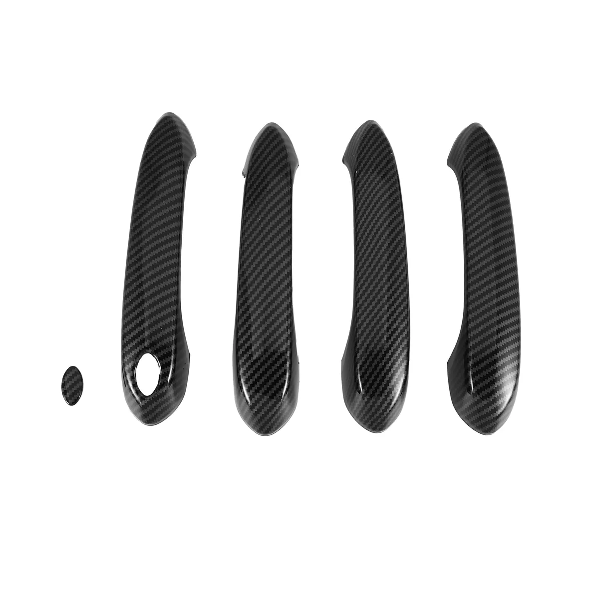 Carbon Fiber Outside Exterior Door Handle Cover Trim Compatible with Bmw