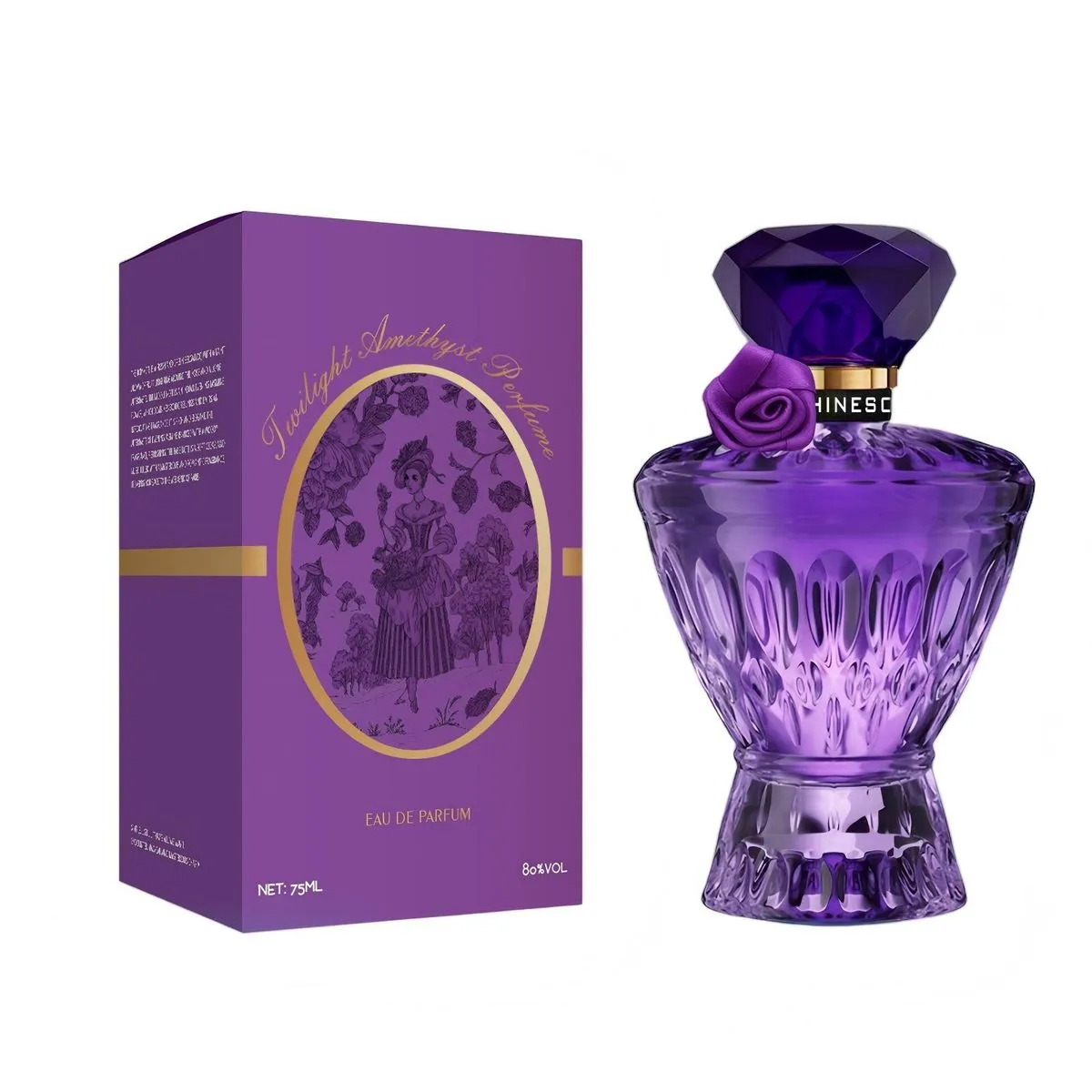 75ml Elegant Purple Floral Perfume for Women - Long-Lasting Eau de Parfum