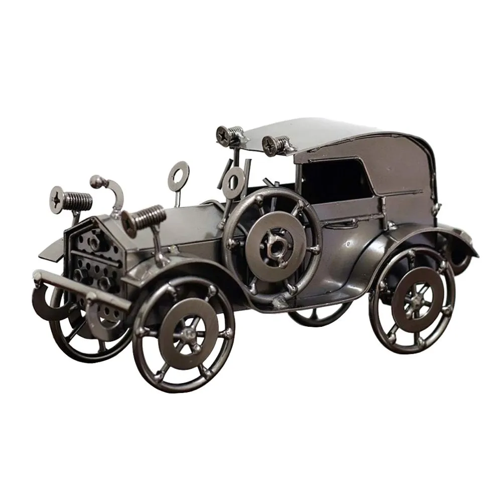 Home Decor Retro Vintage Classic Model Car Ornament (20cm) - Black