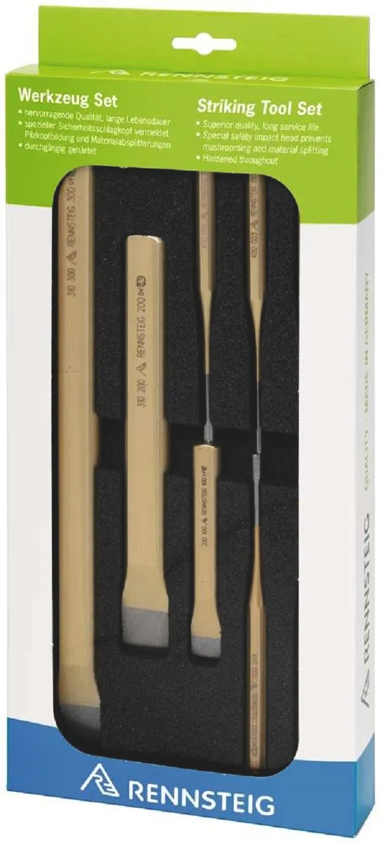 Rennsteig Chisel & Pin Punch Set In Foam Cut-Out