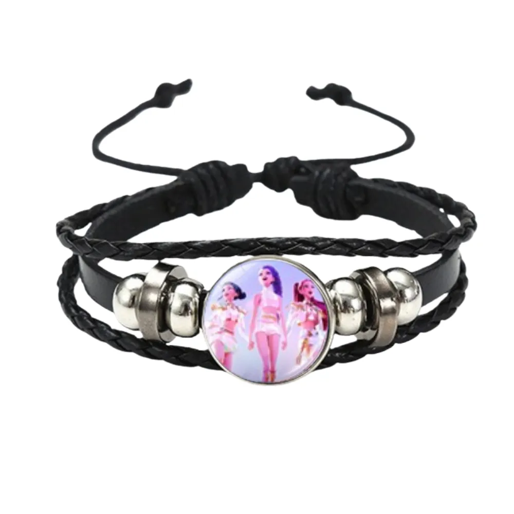 Animated Summer Outfits Girl Group Leather Bracelet