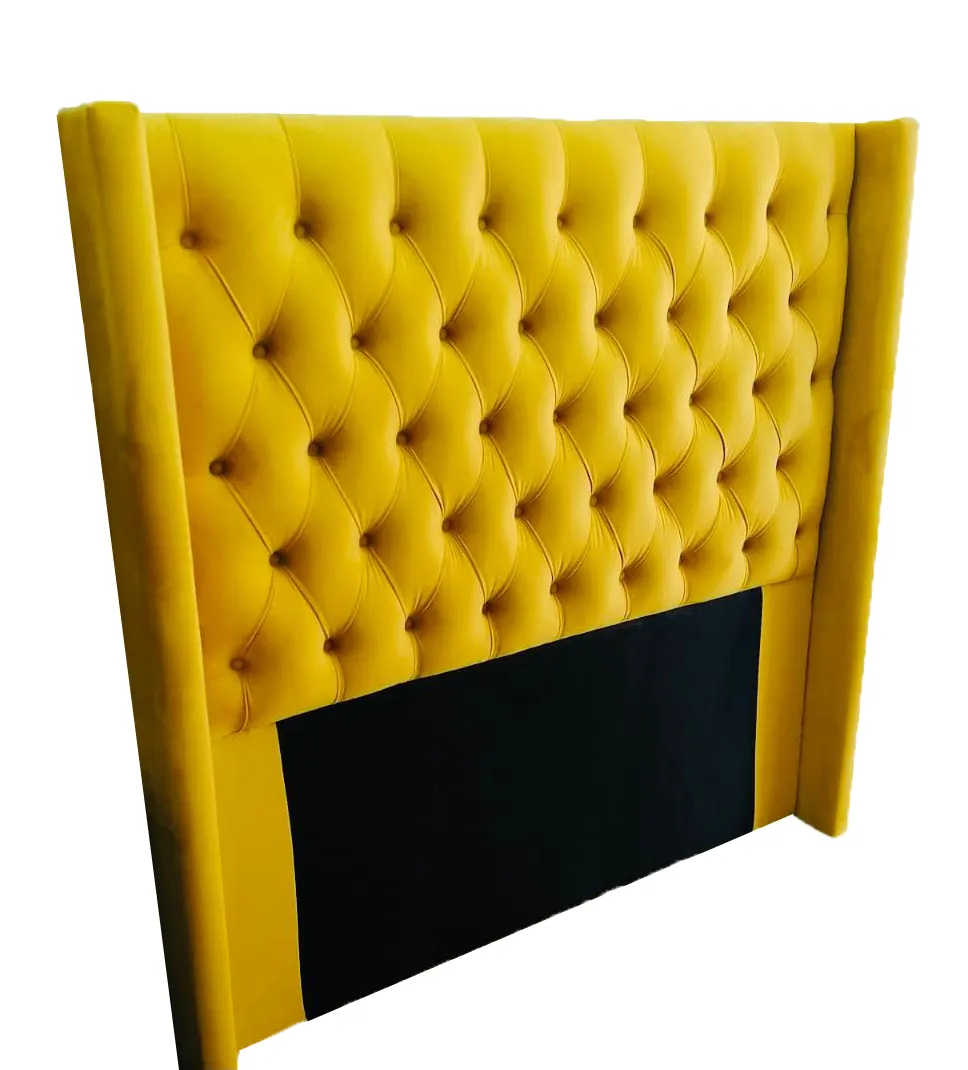 Lilly Velvet Wing Buttoned Headboard