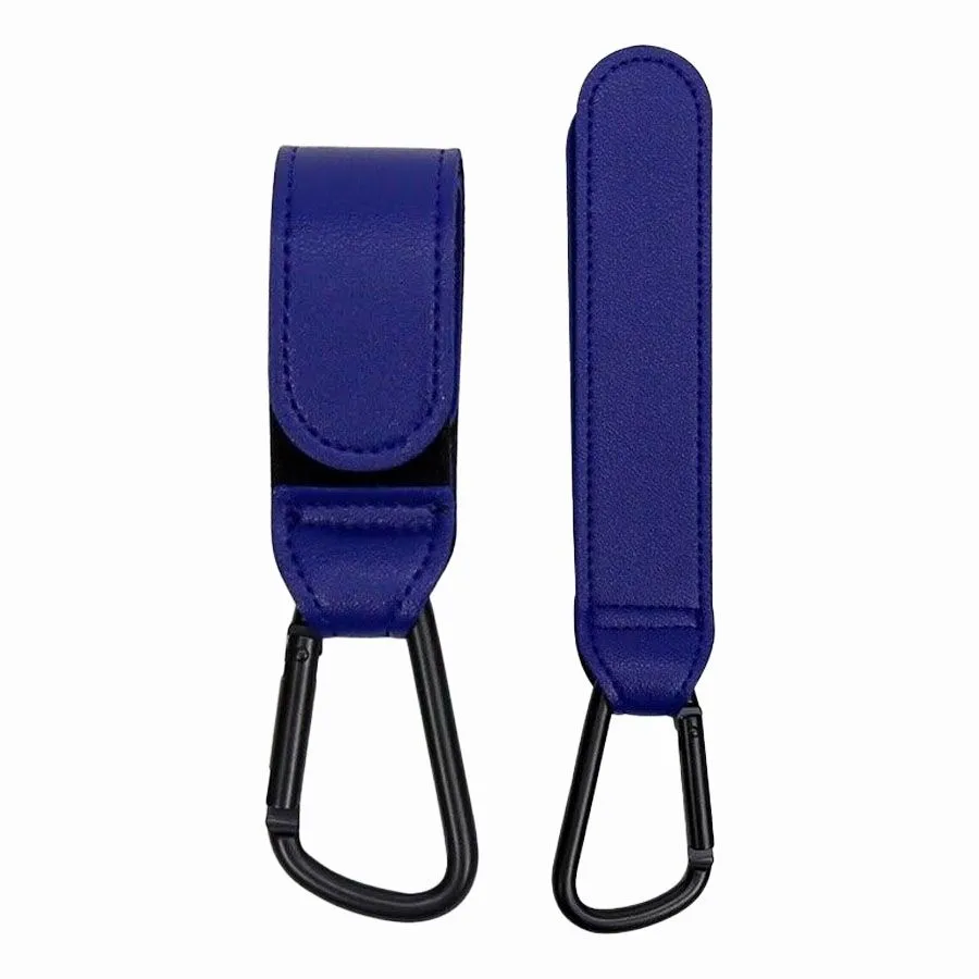 Pram Clips Buggy Clips Carabiner Clips - 2Piece - Blue