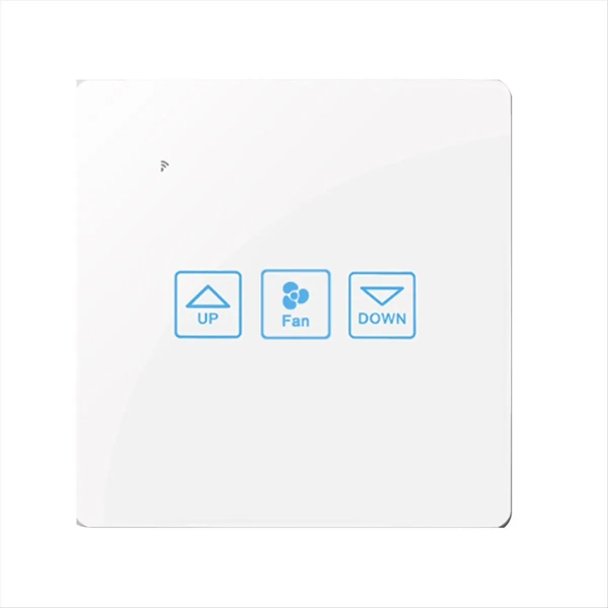 Fan Speed Control Touch Switch Wifi Smart Deluxe Crystal Panel(C)