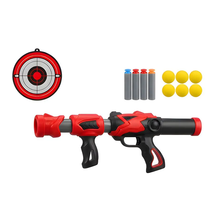 Mixed Colors High-Performance Pump Foam Blaster, Darts & Balls