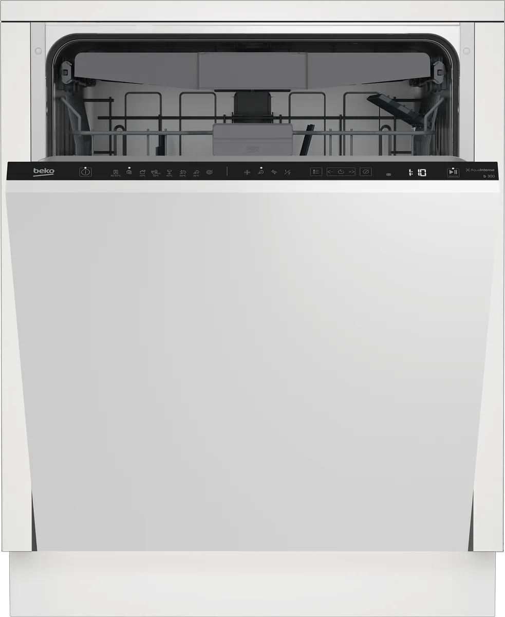 BEKO AquaIntense 15 Place Intergrated Dishwasher DIN48Q21 with SteamGloss