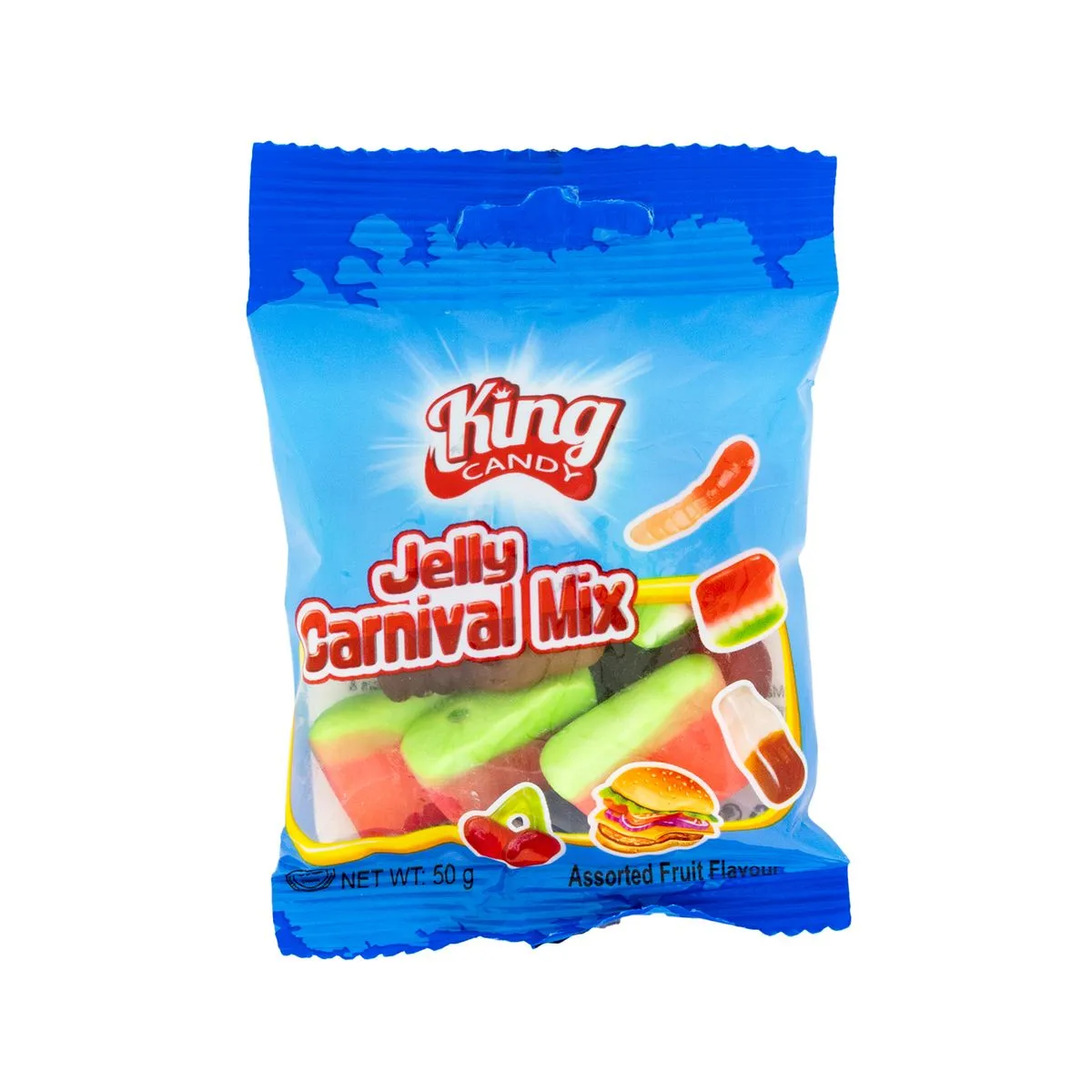 King Candy 50g Jelly Carnival Mix 4 Pack