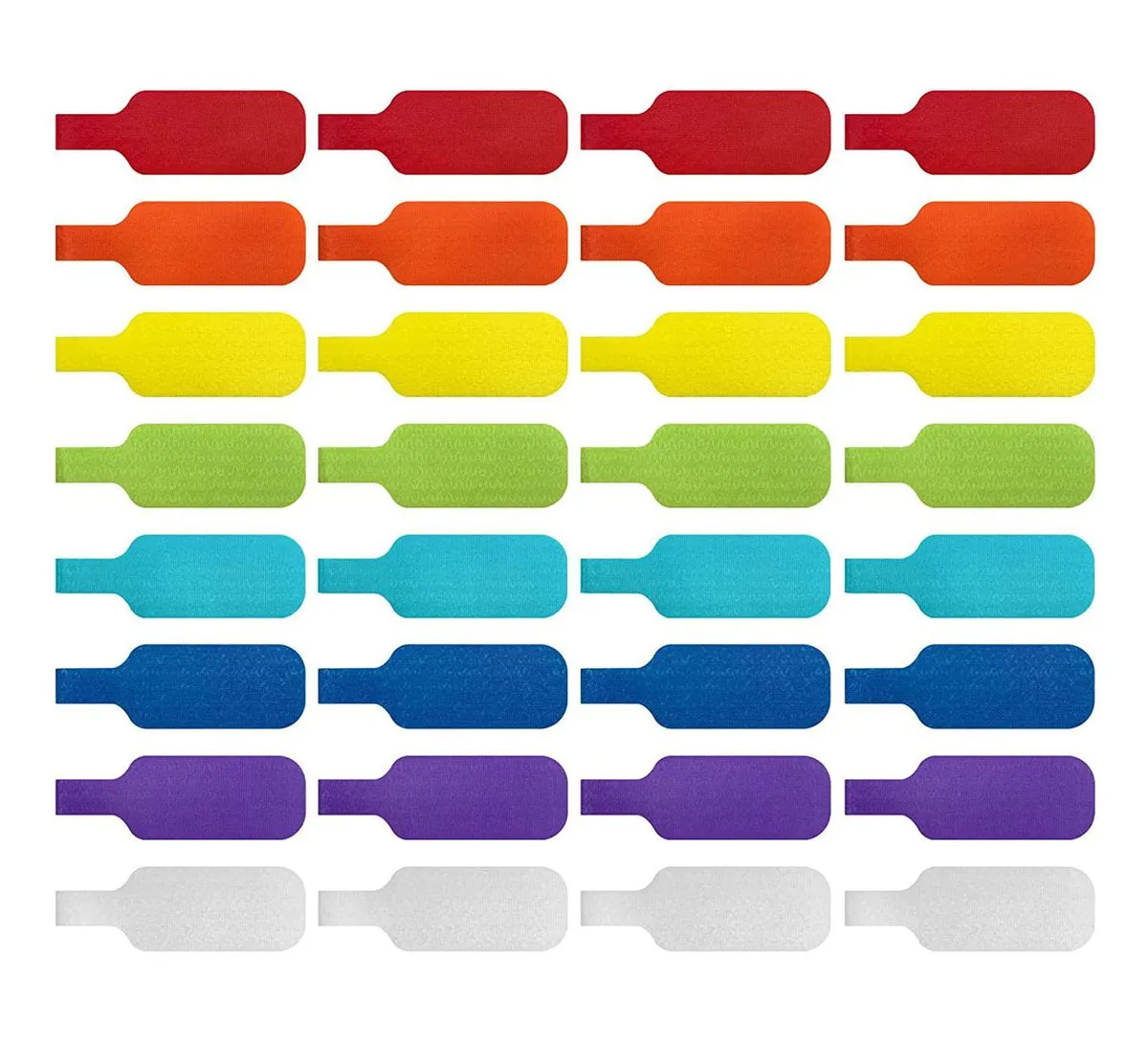 Write On Cable Labels (32-Pack) for Wire Management and Identification
