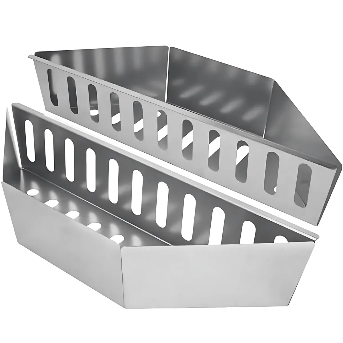 BBQ Indirect Heat Divider Stainless Charcoal Baske braai accessories - 2Pcs