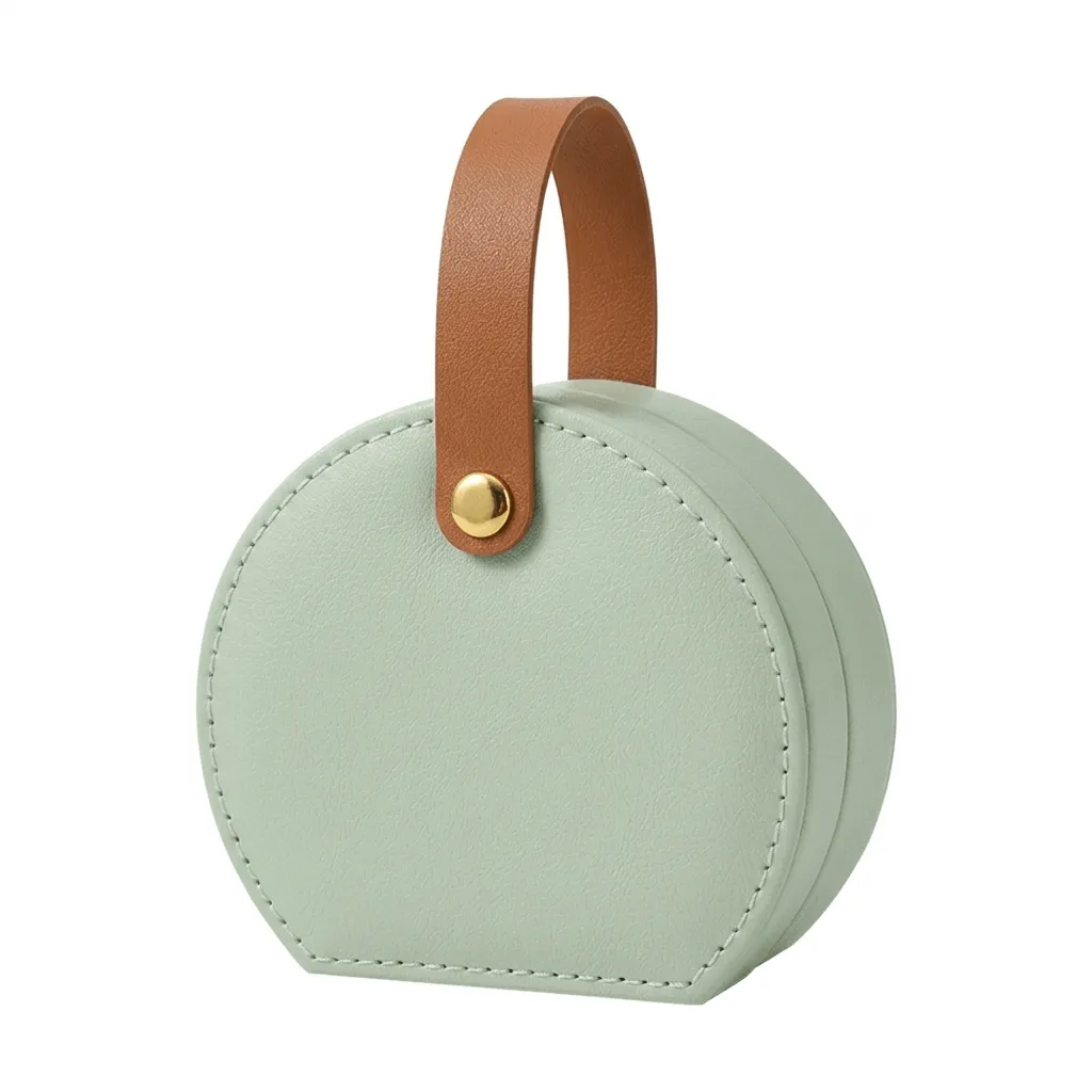 Semi-Circular Jewelry Box - Green