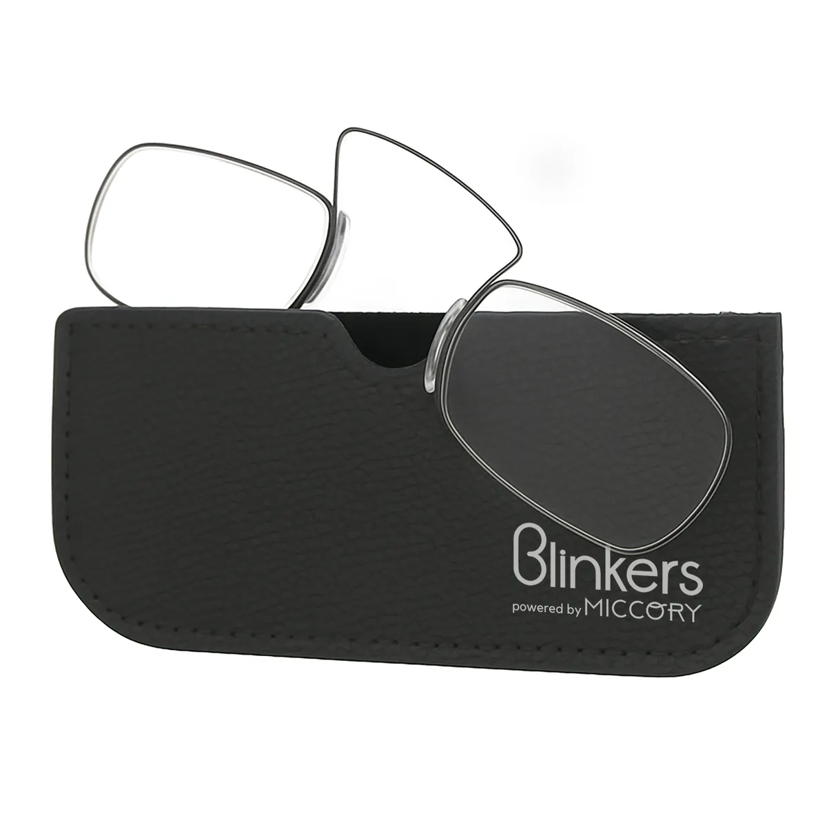 Blinkers Mini Plus: Metal Reading Glasses & Pod Case