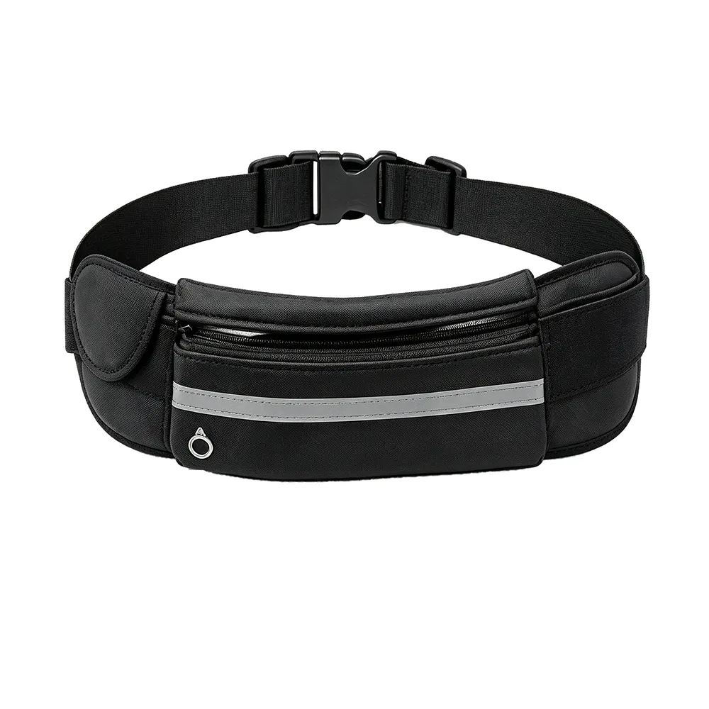 Waterproof Running Waist Pack Sports Belt Pouch for Mobile Phones - Black