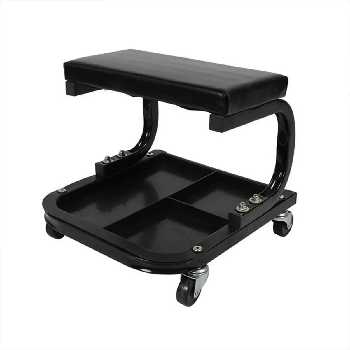 Rolling Creeper Mechanic Chair For Auto Storage Tray 300lbs Capacity Black