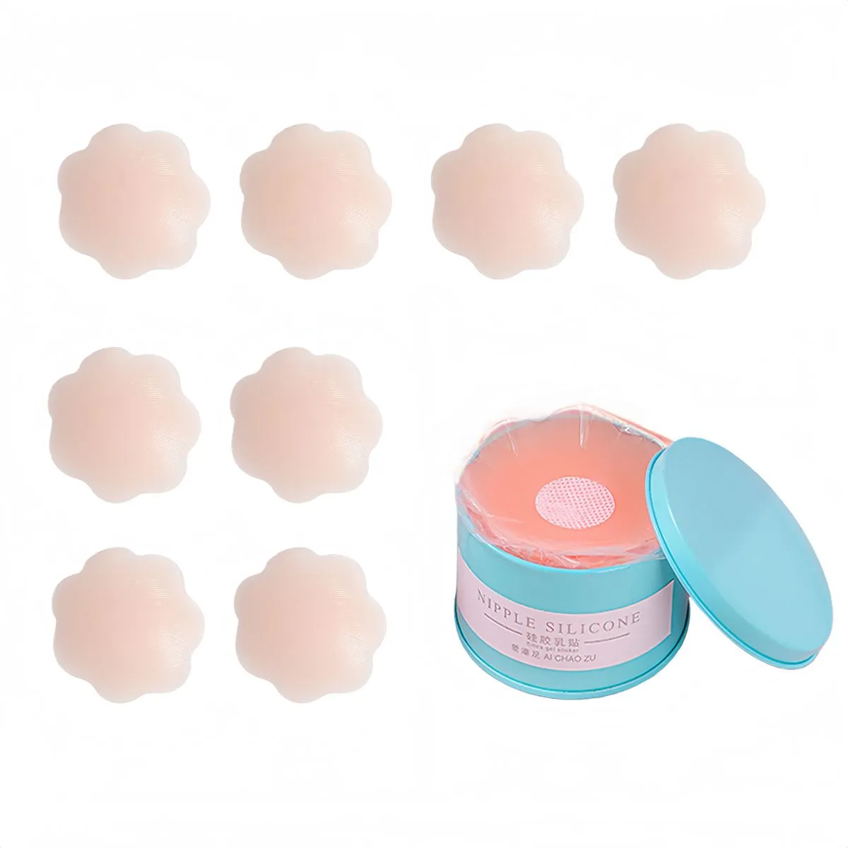 Kingdushi Reusable Silicone Nipple Covers,Adhesive Invisible For Women
