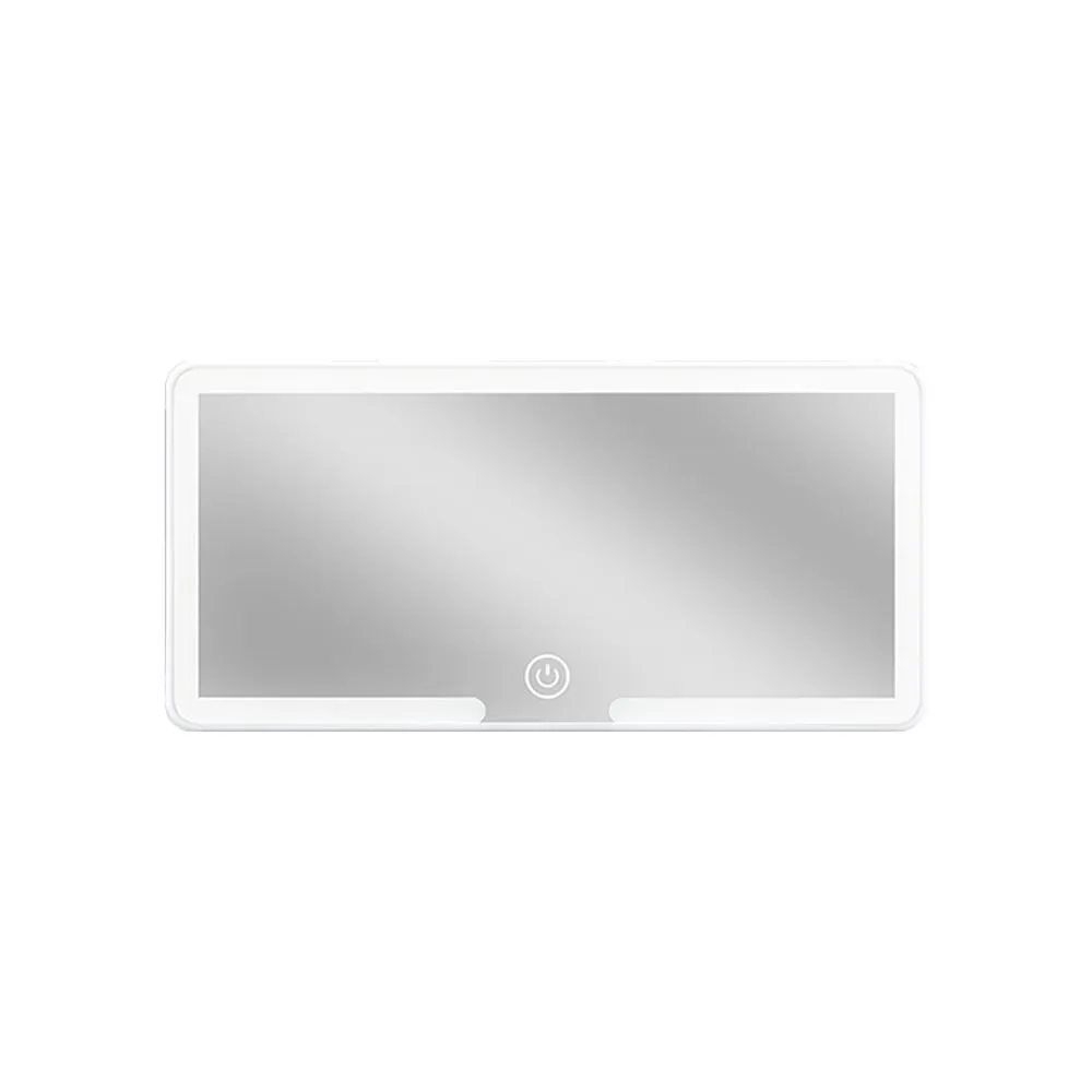 Car sunshade LED makeup mirror, rechargeable fill light thin makeup mirror