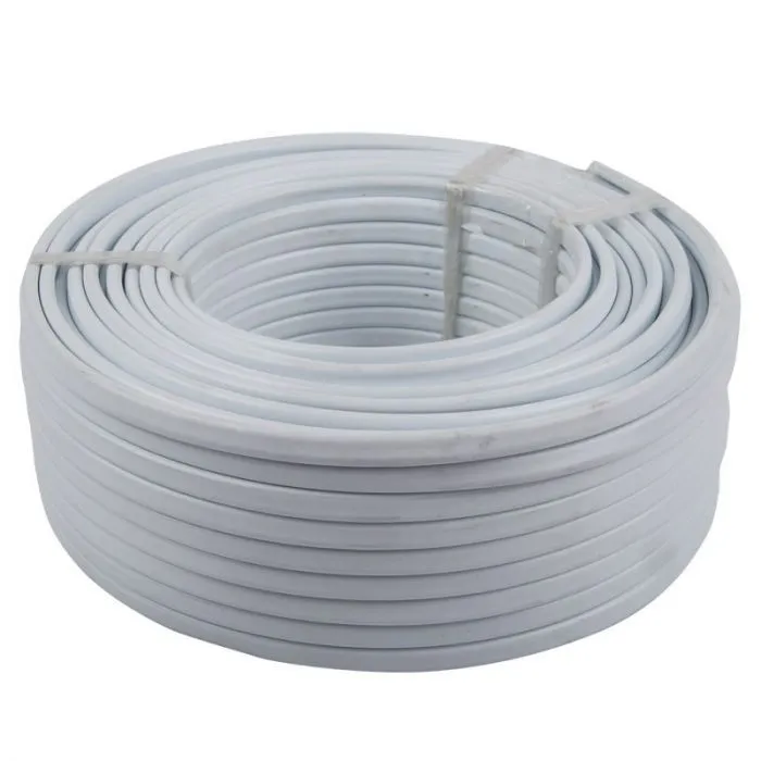 Cable Flat 2 Core+Earth 2.5mm 100m White