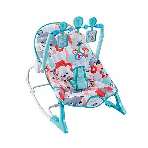 Playful Panda Bouncing Rocker Chair - Blue