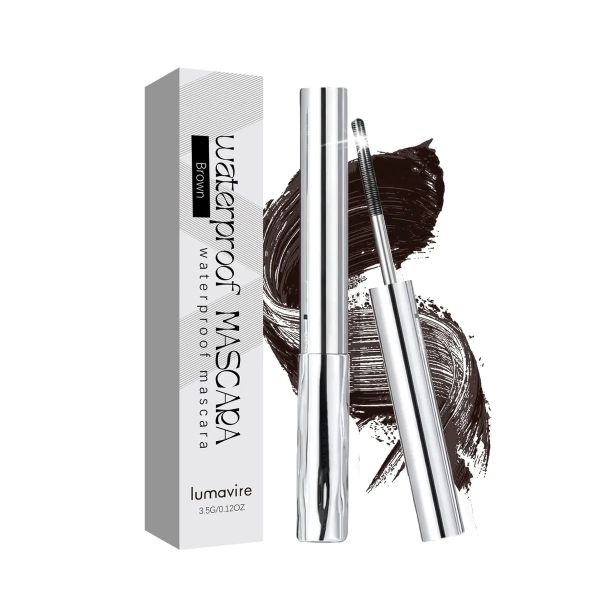 Lumavire Waterproof Curling Mascara Natural Long-Lasting - A