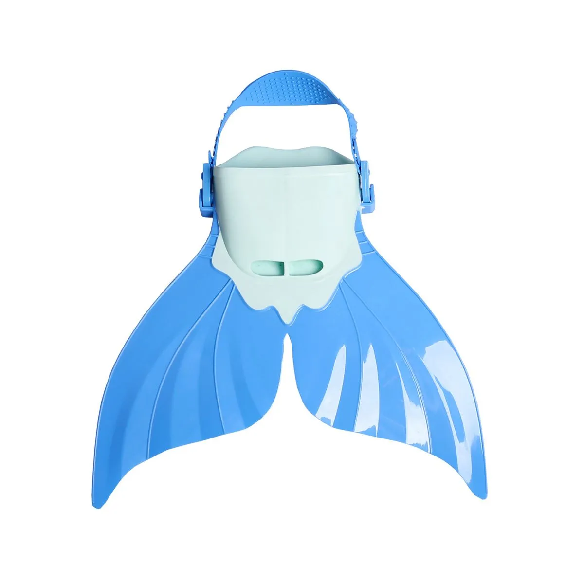 Mermaid Monofin Children Swim Fin Swimming Training Fin Diving Foot Flipper - Blue