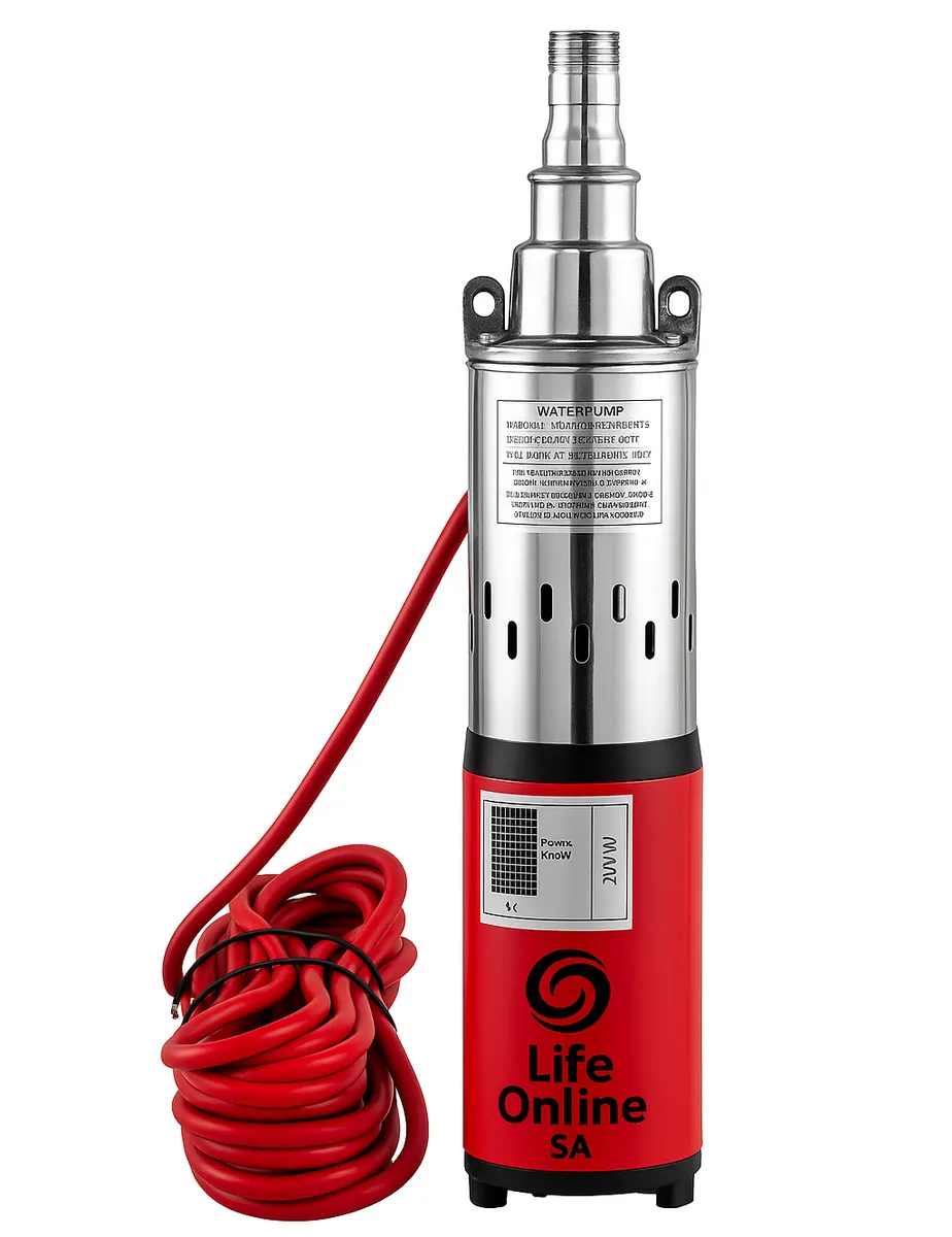 Life Online SA High Energy Solar Submissible Borehole Pump 24 Volt DC