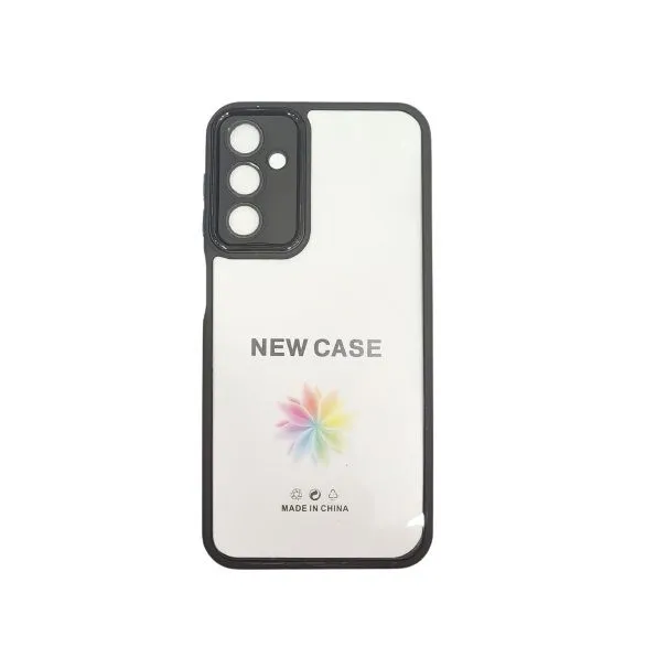 Dual Clear & Side Colour Case For Samsung Galaxy A24 - Black