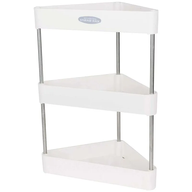 3-Tier Multi-Functional Triangular-Shaped Storage Rack