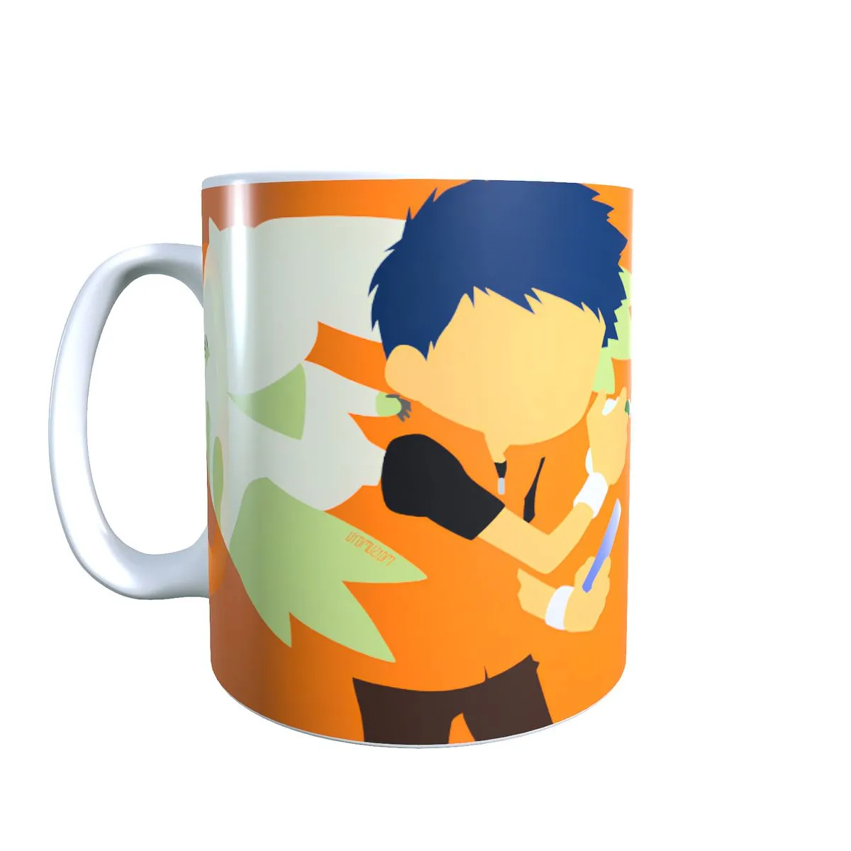 Henry & Terriermon Minimal - Digimon Themed Coffee Mug