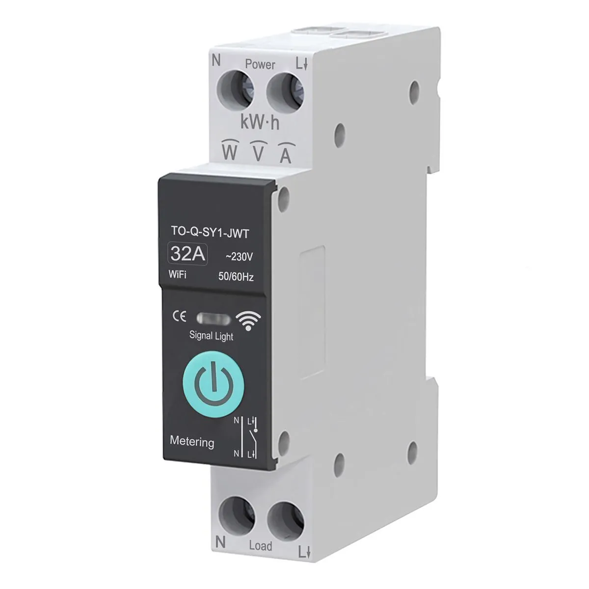 63A/32A Smart WiFi Circuit Breaker with Power Monitoring and Remote Control - 32A