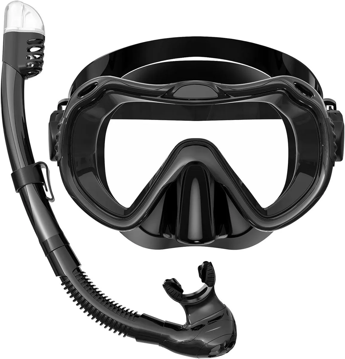 Snorkeling Gear for Adults, 180 Panoramic View Snorkel Gear
