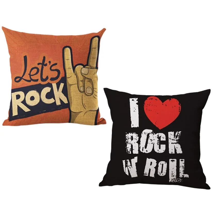 MamaMia Throw Cushion Pillow Cover Set of 2 - Rock - Cover Only