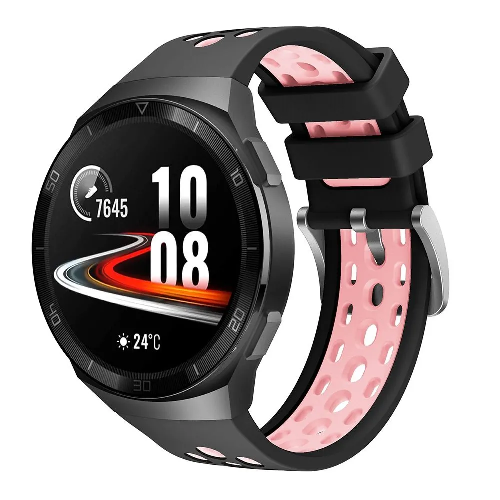 Watch Strap for Huawei GT 2e - Pink And Black
