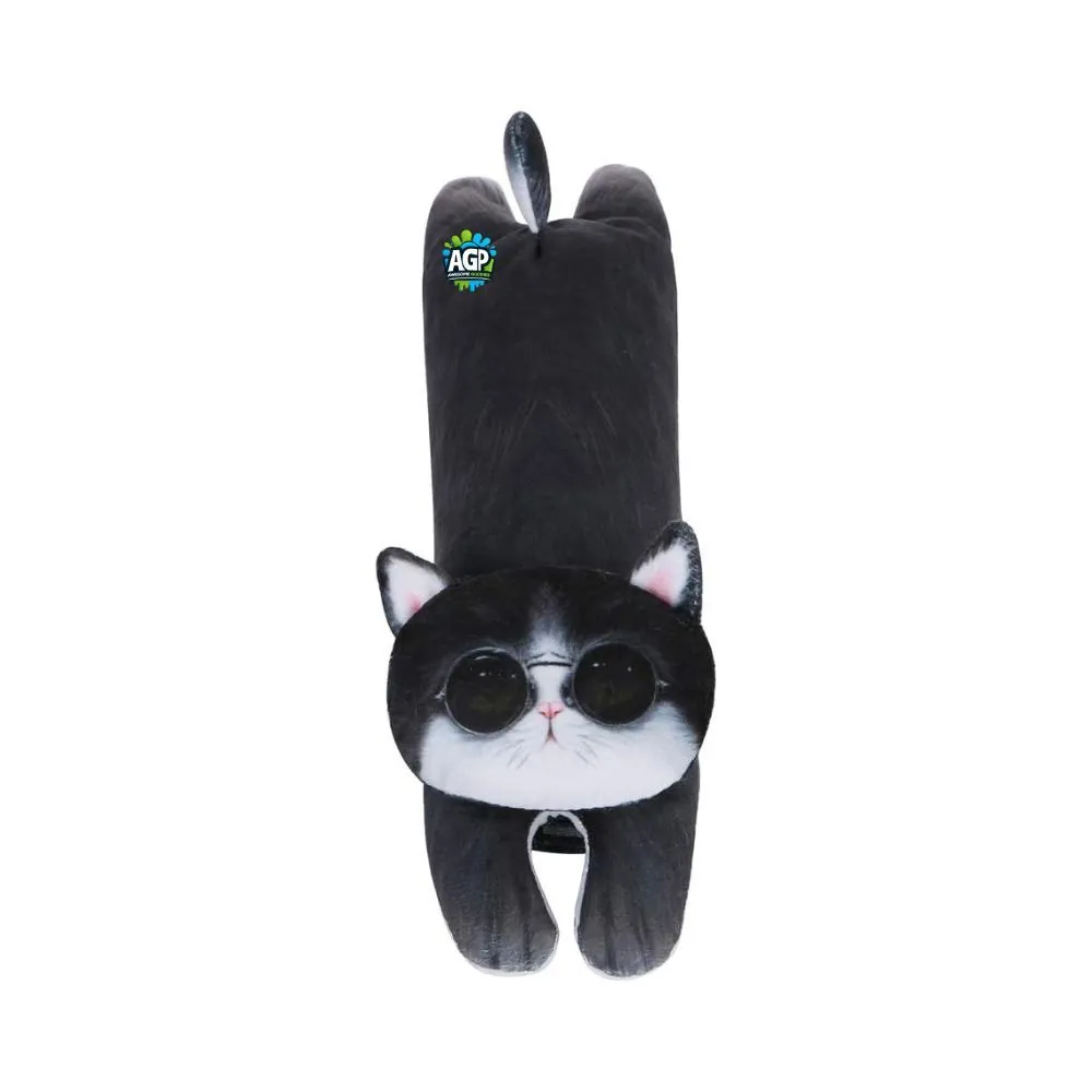 Cute 3D Animal Seat Belt Shoulder Pad Soft Car Cushion for Kids - Black