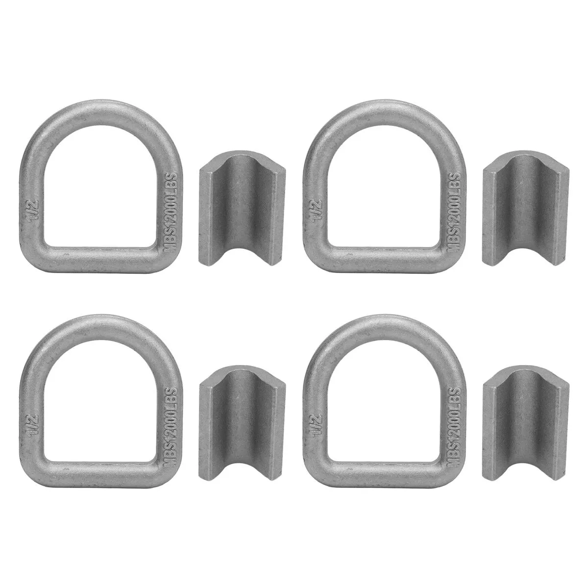 4 Set 4000 Lbs Heavy - Duty Trailer D Rings